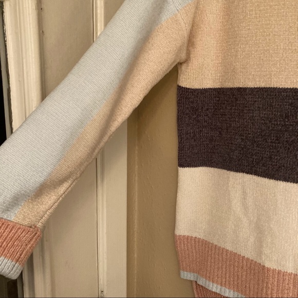 Soft Surroundings Lisbeth Chenille Knit Colorblock Sweater - Picture 3 of 8